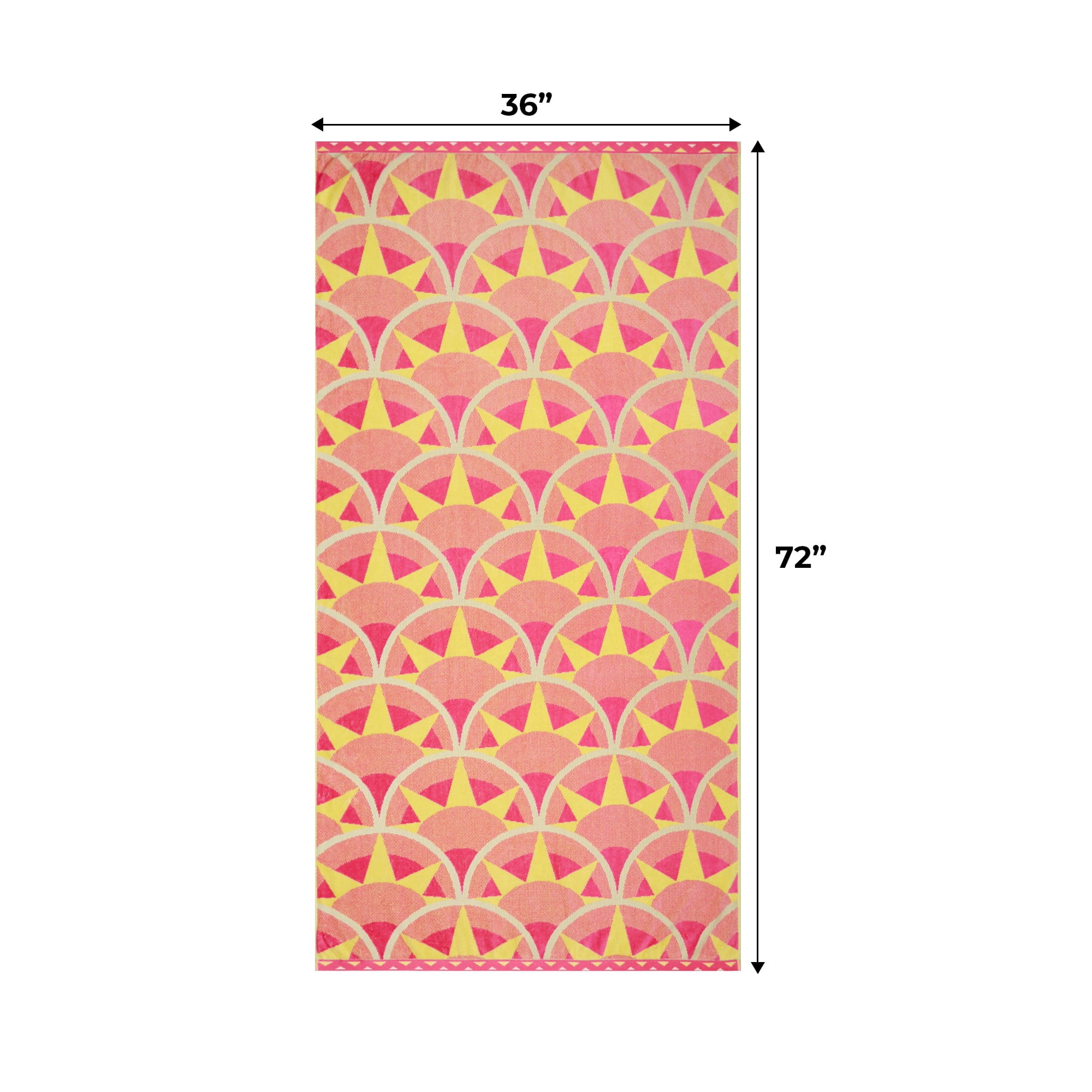 Mainstays Aztec Sun Beach Towel, Size 72" x 36"