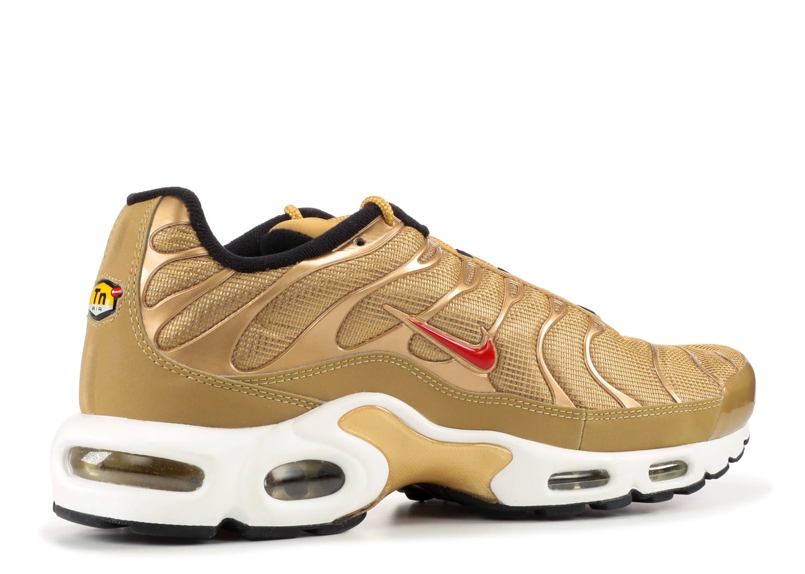 Nike air max plus qs metallic gold/university outlet red