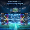 thumbnail image 6 of JYX Bluetooth Speaker, Home Singing Portable Party Speaker with 2 Microphones, Dual 6.5'' Subwoofer Deep Bass, Rgb Lights, T27-T, 6 of 14