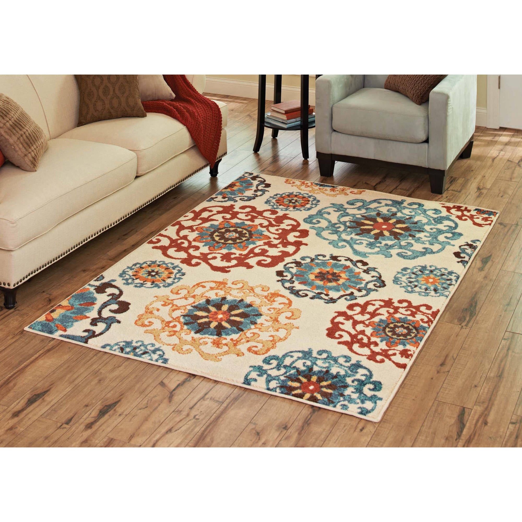 Area Rug Sets Unusual Windows Entry With Spanish Woven Area Rug
