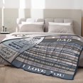 thumbnail image 5 of to My Dad Blanket Fathers Day Blanket from Daughter Son Dad Birthday Blanket Best Dad Ever I Love You Letter to Dad Blanket Soft Couch Sofa Bed Throw Blanket 50x60, 5 of 6