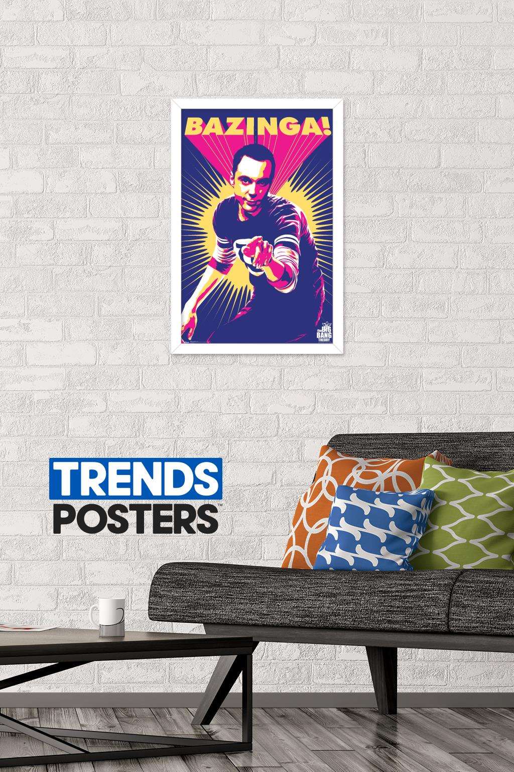 The Big Bang Theory - Sheldon Wall Poster, 14.725" x 22.375", Framed