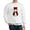 White, variant on CafePress - Cute Snowman In Red Velvet Sweatshirt - Crew Neck Sweatshirt