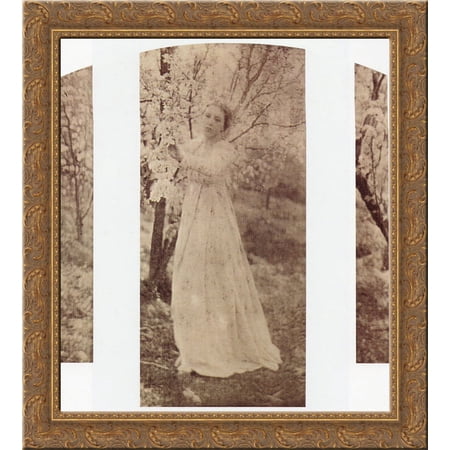 Spring - A Triptych 24x20 Gold Ornate Wood Framed Canvas Art by Clarence White