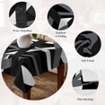 thumbnail image 5 of Gray Black Geometric Table Cloth Waterproof Tablecloths, Modern Art Abstract Grey Line Tablecloth Dining Table Cover for Kitchen Party Tabletop Outdoor, Rectangle Tablecloth 60x120 Inch, 5 of 9
