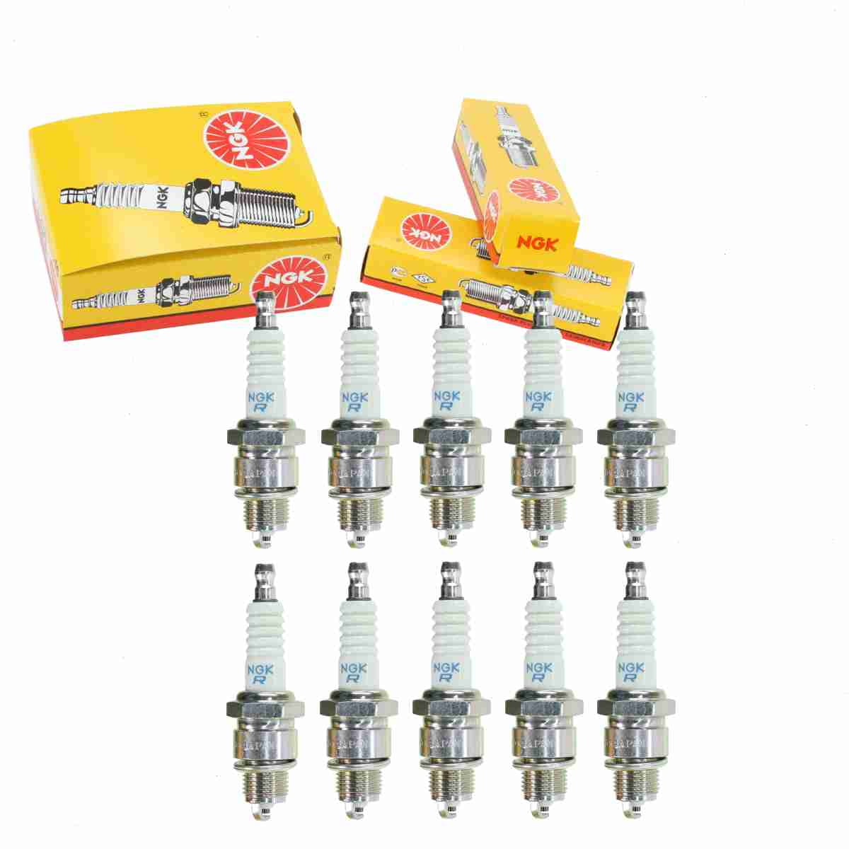 10 pc NGK 6422 Standard Spark Plugs for 09482-00255 0K20920111 283 2BEN000088 4022 7531 7931 814 814C 814S 932-1 932M 932S 94701-00227 94703-00227 98076-57717 AP2BEN000088 E3.32 E7RTC E7TC QL82YC