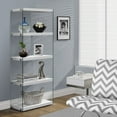 thumbnail image 2 of Monarch Bookshelf, Bookcase, Etagere, 5 Tier, 60H, Office, Bedroom, 2 of 4