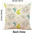 thumbnail image 6 of Throw Pillow Cover Blue 1950S Retro Inspired Boomerang Modern 1960S Vintage 1970S Square Decorative Throw Pillow Cushion Case for Home Couch Living Room Bed Sofa Car 18 x 18 Inches Pillowcase, 6 of 6