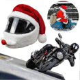 thumbnail image 2 of Christmas Motorcycle Helmet Cover Hat Plush Helmet Cover Universal Size (Helmets Not Included), 2 of 4