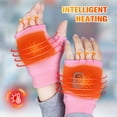 thumbnail image 3 of Winter Heated Gloves - Pink Waterproof Heated Gloves, 3 Heating Settings, Portable Heated Gloves, 3 of 7
