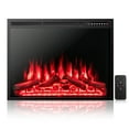 thumbnail image 2 of Resenkos Fireplace Heater,Electric Fireplace, 34/37 Inch Electric Fireplace Recessed with Adjustable Flames, 2 of 10
