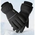 thumbnail image 3 of PuSpu Men's Winter Outdoor Cycling Sports Thermal Windproof Snow Gloves With Fleece Lining For Warmth, 3 of 8