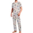 thumbnail image 3 of Conjunto De Pijama Shendy Vendy 2 Piezas Para Hombre Elegante Camisa Pantalon, 3 of 4