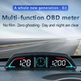 thumbnail image 2 of OBD2 Gauge Display,Head Up Display for Cars,Speedometer with Speed,Engine RPM,Clock,Overspeed Alarm,Water Temperature Alarm,Fatigue Driving Reminder,Fits Most Post-2008 Models, 2 of 8