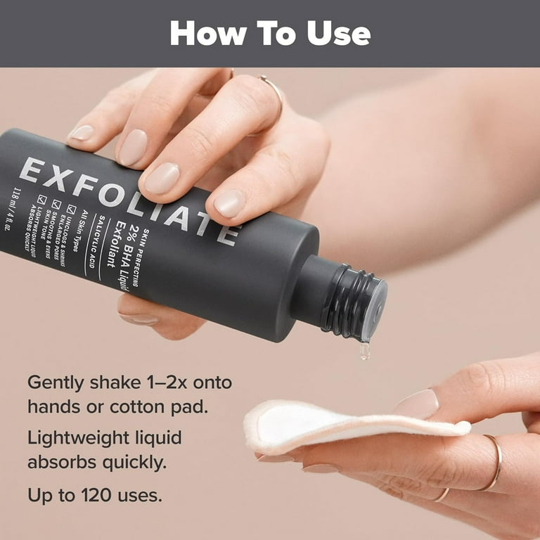 SKIN PERFECTING 2% Salicylic Acid Exfoliant - Facial Exfoliant for Blackheads, Pores