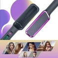 thumbnail image 4 of 2-in-1 Ionic Ceramic Hair Straightener Brush & Curler | Anti-Scald Fast Heating (10s) with 5 Temp Modes | Travel-Size Pink Styler for All Hair Types (27x4.5cm, 4 of 8