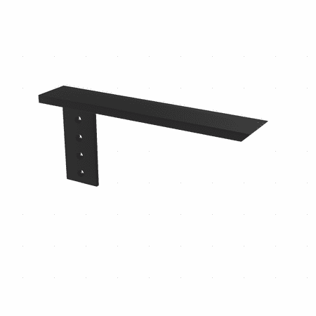 

Side Wall Aluminum Hidden Countertop Support - Right Angled Bracket (10 inch)