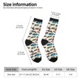 thumbnail image 2 of Lsque Train Printed Men's Crew Socks, Soft Durable Breathable Moisture-Wicking with Odor Control Cotton socks, 2 of 6