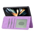 thumbnail image 3 of Dteck for Samsung Galaxy Z Fold 6 Case, Card Holder Slots Wrist Strap TPU Interior Protective Z Fold 6 Phone Case,Stand PU Leather Folio Flip Cases Cover for Samsung Galaxy Z Fold6,Purple, 3 of 5