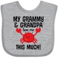 thumbnail image 3 of Inktastic My Grammy and Grandpa Love Me Boys or Girls Baby Bib, 3 of 4