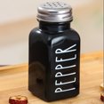 thumbnail image 4 of justharion Salt Shaker Empty Square 1 Set with Stainless Steel Lids Small Seasoning Container with Labels Funnel Brush Organizer Equipment, 4 of 8
