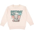 thumbnail image 2 of Inktastic Birthday Boy Elephant Balloons Toddler Sweatshirt, 2 of 4