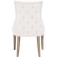 thumbnail image 4 of Fabric Upholstered Dining Chair with Sloped Armrests and Padded Seat, White- Saltoro Sherpi, 4 of 5
