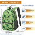 thumbnail image 3 of Dinosaur Skeleton Black Pattern 17" School Backpacks for Teens,Waterproof Oxford Fabric,S-Shape Padded Straps for School,Travel,Hiking,Camping, 3 of 6