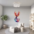 thumbnail image 6 of Firebird Phoenix Metal Wall Art with Colorful Design, Decorative Wall Decor, 6 of 9