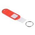 thumbnail image 4 of Uxcell 60x21mm Plastic Tags with Split Keyring Red 20 Count, 4 of 4