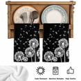 thumbnail image 5 of White Dandelion Kitchen Towels Set of 3, Spring Flowers Botanical Vintage Black Absorbent Dish Towels for Kitchen, Microfiber Hand Towel, Quick Drying Tea Towel for Cleaning Decorative Dishcloths, 5 of 7