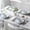 Marble Blue, variant on 12 Pieces Porcelain Dinnerware Sets Dishware Sets Chip Resistant Ceramic Dish Set Dining Dinner Ware Service for 4, Marble Grey