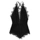 thumbnail image 2 of Gibobby Conjunto ropa interior mujer Bragas de satén para mujer, sexy, con costuras de cinta, sin espalda, lencería erótica(Negro, M), 2 of 5