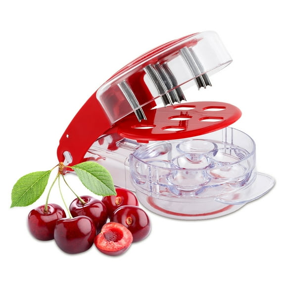 Cherry Pitter,Cherry Core Tool With Lock Quick Cake Fruit Salad Pit Remover Portable Kitchen Kitchen Cake Cherry Pitter Lock Quick Kitchen Core R With Red Kitchen Jam And Buzhi Pit R Portable