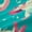Pink Cyan, variant on jejeloiu Kawaii Axolotl Black Out Curtains,Galaxy Starry Sky Curtains Pack of 2 (42x63 Each) For Girls Women