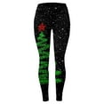 thumbnail image 3 of MKLEKYY Ropa deportiva para mujer, leggings de compresión con estampado digital 3D de brujas navideñas para yoga, correr, gimnasio, fitness, 3 of 3