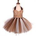 thumbnail image 4 of IBTOM CASTLE Prinecss Jungle Animal Costume for Girls Giraffe Tiger Tutu Birthday Christmas Halloween Dress up Outfits with Headband Tails 7-8 Years Giraffe, 4 of 9