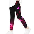 thumbnail image 2 of YUGYXL Toddle Girls Legging Pants Lovely Graphic Slim Comfy Lounge Pants High Waist Mosquito Repellent Long Pants B Black 5 Years, 2 of 6