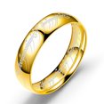 thumbnail image 1 of Lord of The Finger Rings Movie with The Same Inside and Outside 3D Engraving Spanish Sanskrit Ring Stainless Steel Exquisite, 1 of 5