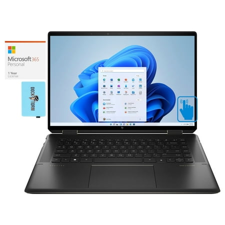 HP Spectre x360 Home/Business 2-in-1 Laptop (Intel i7-13700H 14-Core, 16.0in 60 Hz Touch 3072x1920, Intel Iris Xe, Win 10 Pro) with Microsoft 365 Personal , Dockztorm Hub