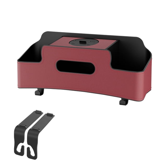 Organizador de almacenamiento para el respaldo del asiento del coche,soporte para pañuelos de papel,caja de almacenamiento para vasos,organizador de accesorios para basura del vehículo,