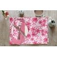 thumbnail image 2 of Vargottam Placemats- Placemat For Dining Table, Set Of 4- Printed & Reversible CottonNapkin-IndoorPlacematsFor Home & Kitchen Dining Table- Florals (Pink), 2 of 5