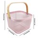 thumbnail image 3 of Scandinavian Iron Basket Portable Storage Basket Wooden Handle Fruit And Vegetable Basket Household Hollowed Out Storage Basket Deals Of The Day Clearance, 3 of 9