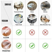 Yirtree Clear Table Protector Transparent Office Desk Topper Cover Mat Table cloths Glass Dining Room Table Wooden Furniture Surface Prortector Mat Wipeable Easy Clean