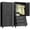 Black Arc with 3 Drawer, variant on Polup Metal Armoire Wardrobe Closet with Hanging Rod, 71" Tall Clothing Storage Cabinet with Adjustable Shelves,Black