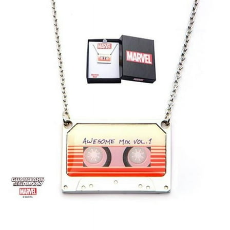 Awesome Mix Vol. 2 Pendant Necklace - Marvel Comics Stainless Steel Artwork