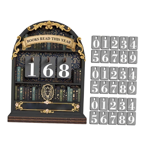 Letrero de madera vintage para mostrador de libros, regalo para amantes de los libros, decoración para el hogar. Negro