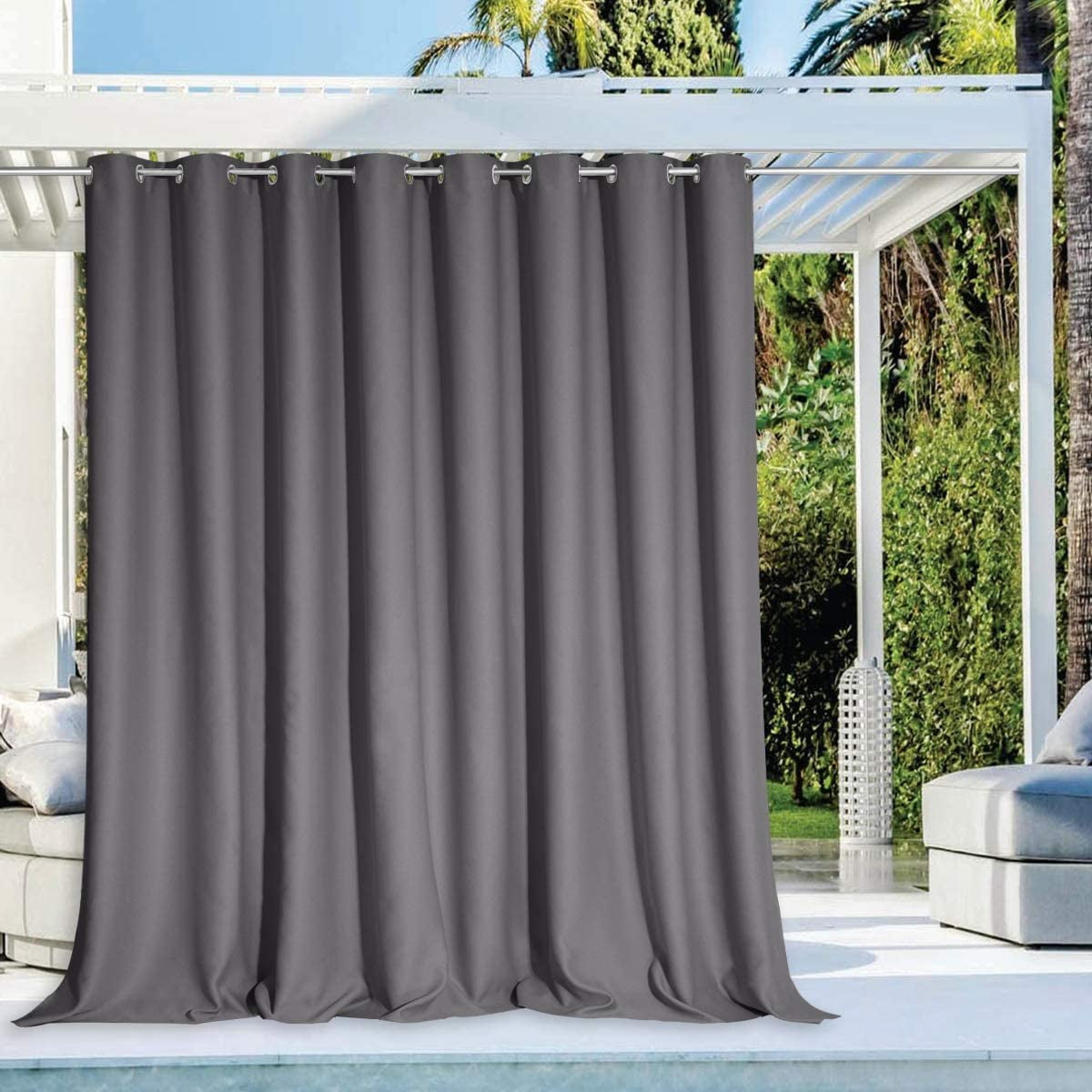 Waterproof UV Privacy Outdoor/Indoor Window Curtains Panel for Blackout