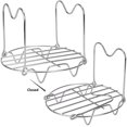 thumbnail image 2 of Steamer Rack Trivet with Handles Compatible with Instant Pot Accessories 6 Qt 8 Quart,Stainless Steel Steaming Rack Trivets for Electric Pressure Cooker, 2 of 8