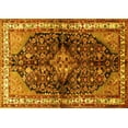 thumbnail image 1 of Ahgly Company Indoor Rectangle Persian Yellow Traditional Area Rugs, 2' x 5', 1 of 4
